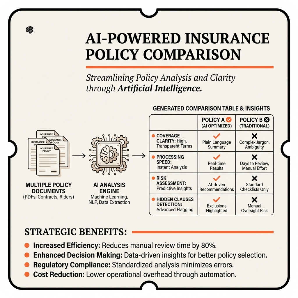 Insurance policy comparison workflow using Claude AI