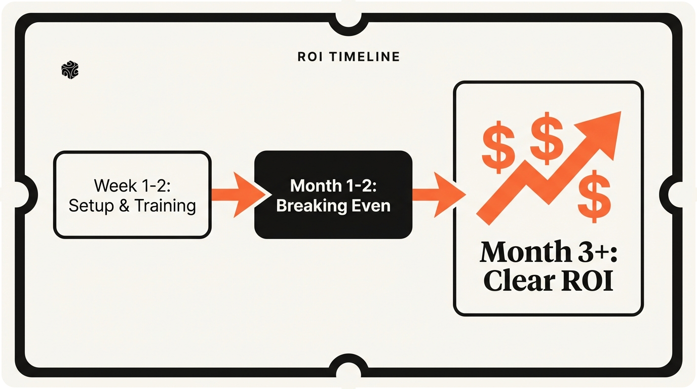 ROI transformation showing cost reduction and efficiency gains