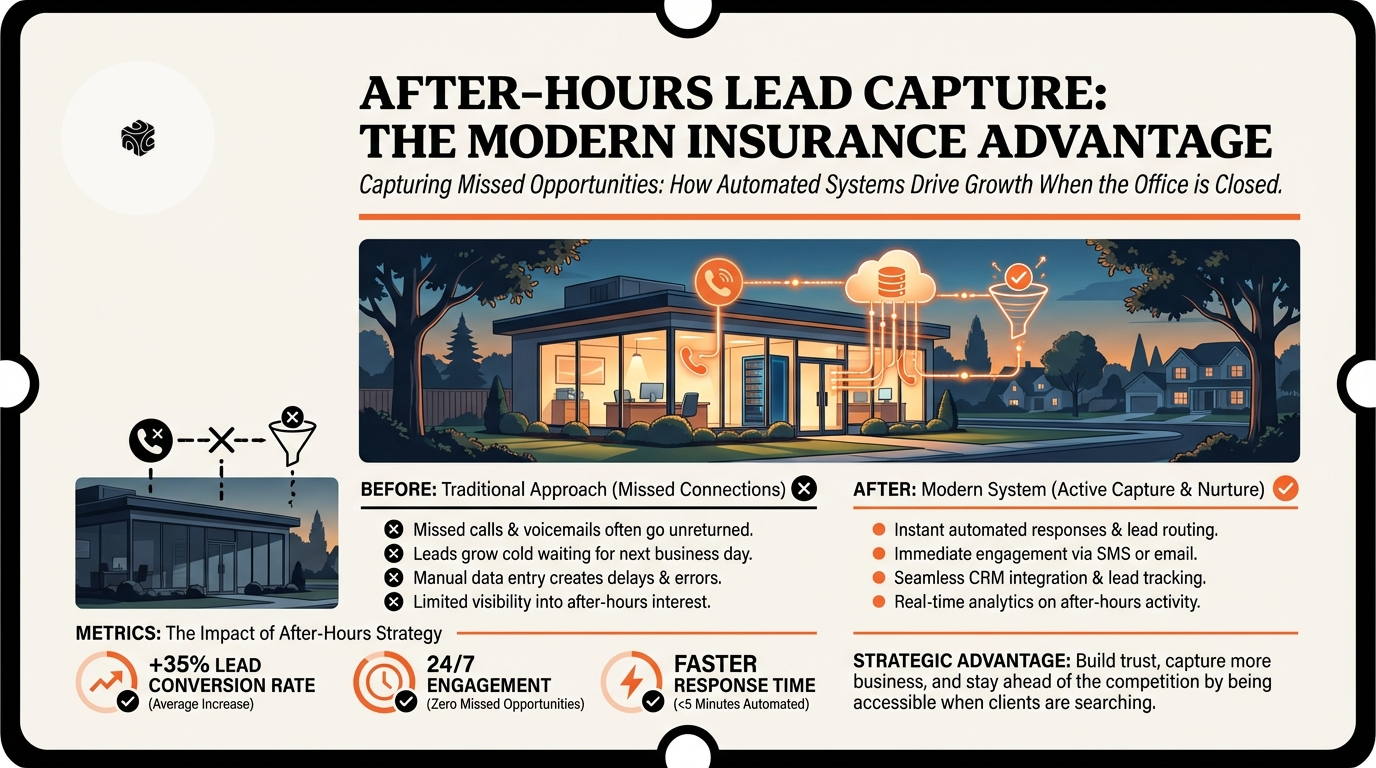 Insurance agency capturing after-hours leads with AI technology